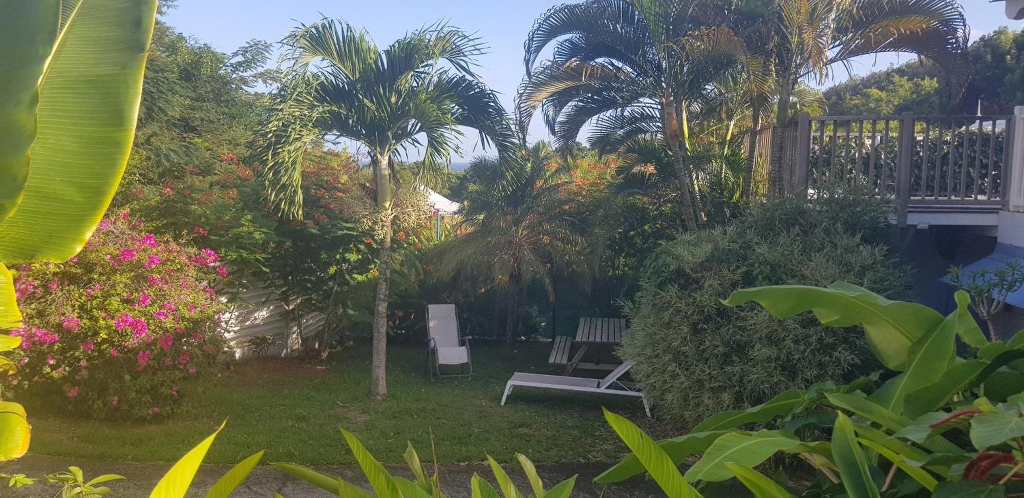 Studio Moderne Climatise Avec Jardin, Plage A Pied Le Diamant Bagian luar foto